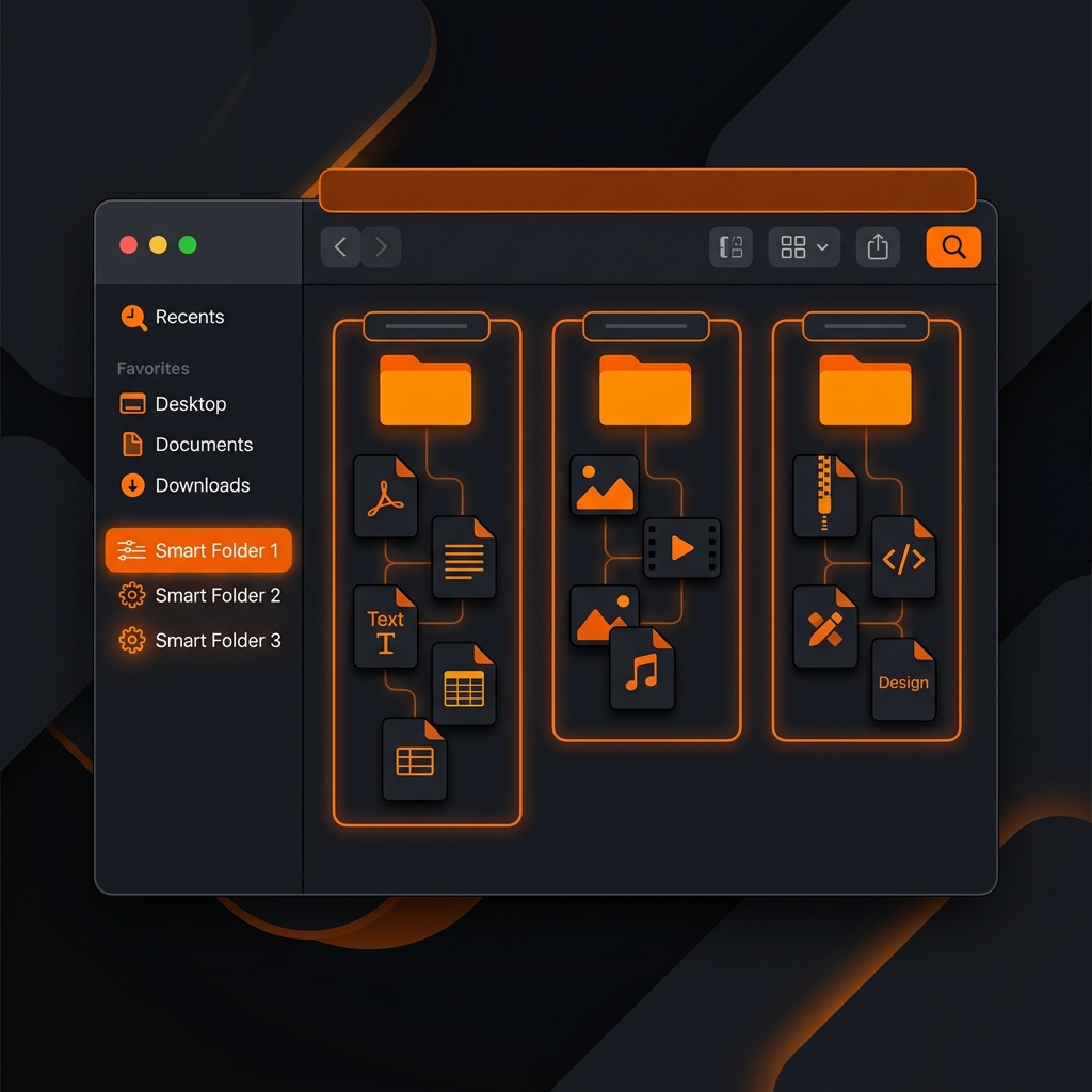 Illustration for Organise Your Mac Files Automatically with Smart Folders