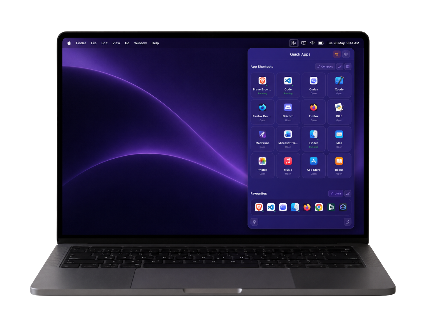 ShortcutDock MacBook Preview